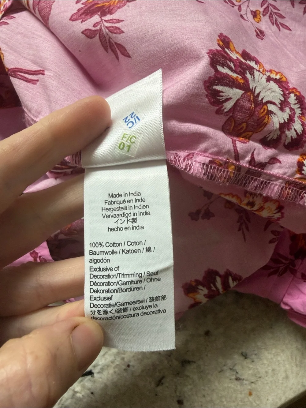 J. Crew Smocked Puff Sleeve Top Blouse in Pink Marigold Floral Print Size XS